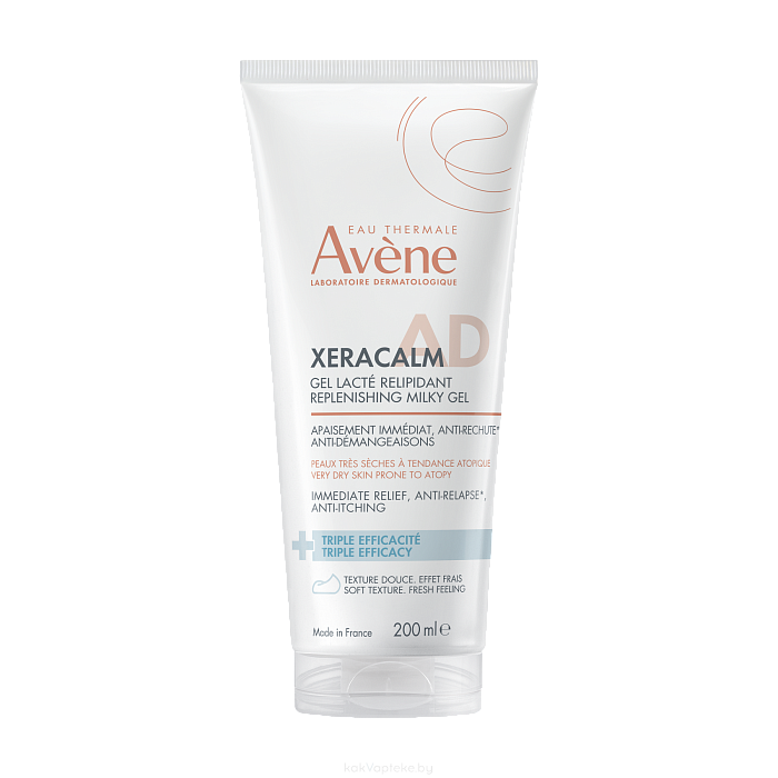 AVENE XeraCalm A.D Восстанавливающее гель-молочко для очень сухой кожи, склонной к атопии 200 мл