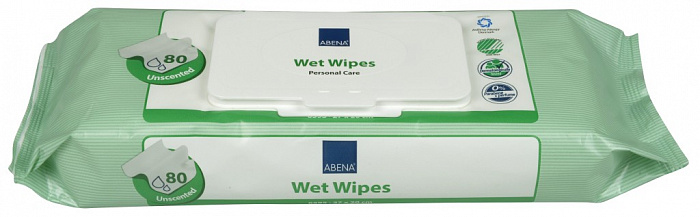 Abena Влажные салфетки без запаха (27х20), 80 шт