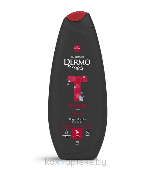 DЕRMOMED Гель для душа ДЛЯ МУЖЧИН с женьшенем "TONE" / SHOWER GEL TONE GINSENG, 750 мл