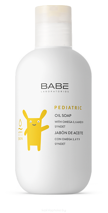 "LABORATORIOS BABE" Детское масляное мыло для сухой и чувствительной кожи 200 мл