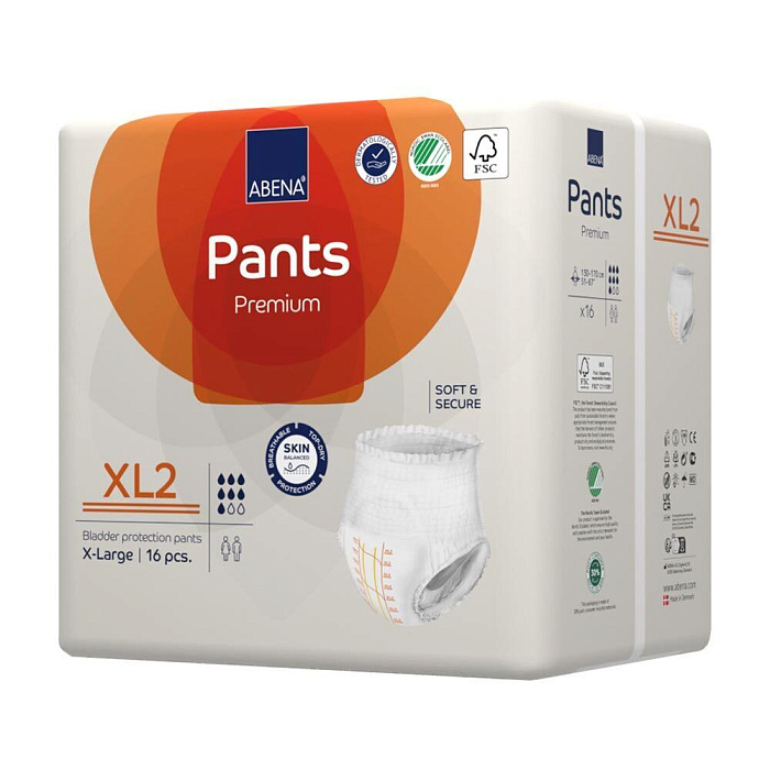 Abena Pants Premium Подгузники-трусики для взрослых XL2, 16 шт