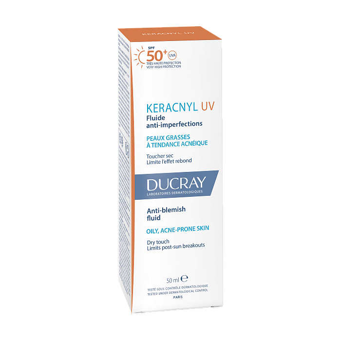 DUCRAY KERACNYL UV Флюид для жирной кожи SPF 50+ 50 мл
