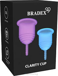 BRADEX Набор менструальных чаш Clarity Cup (S+L) 2 шт