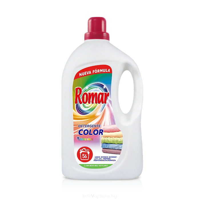 ROMAR Концентрированный гель для стирки цветного белья, 3л