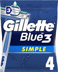Gillette Blue Simple 3 Бритва одноразовая 4 шт