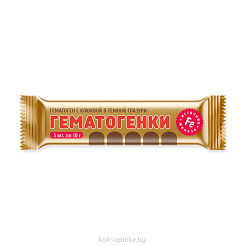Гематоген с клюквой в темной глазури (Гематогенки) 5х10г.