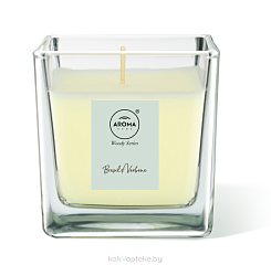 Aroma HOME Свеча ароматизированная для дома Woody Series Cande BASIL&VERBENA, 155 гр