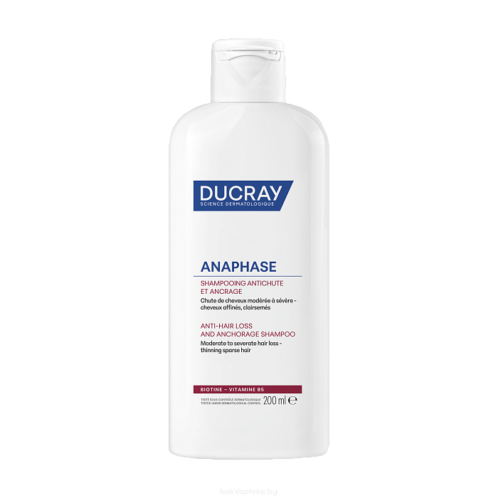 DUCRAY ANAPHASE Шампунь против выпадения волос усиливающий фиксацию корней 200 мл