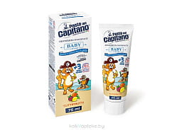 Pasta del Capitano Зубная паста детская BABY 3+ Tuttifrutti, 75 мл