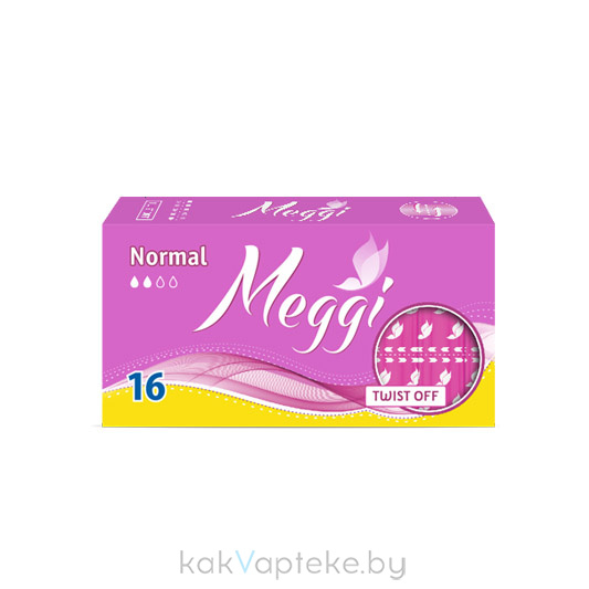 Гигиенические тампоны Meggi twist off normal 16 (Арт.PAL 101)