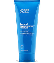 KORFF Очищающий и увлажняющий гель для лица Essential CLEANSING AND MOISTURIZATION PURIFYING CLEANSING GEL, 200 мл