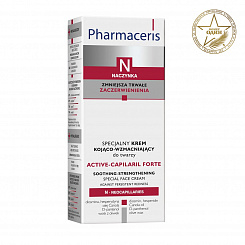 Pharmaceris N Специальный успокаивающий укрепляющий крем для лица Active-Capilaril Forte, 30 мл