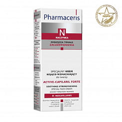 Pharmaceris N Специальный успокаивающий укрепляющий крем для лица Active-Capilaril Forte, 30 мл