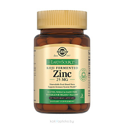 Solgar Цинк 25 мг в ферментированной культуре Коджи, БАД капсулы №30