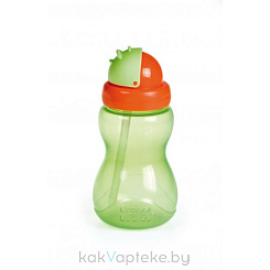 Canpol babies Поильник с силиконовой трубочкой, 12+, 270 мл, арт.56/109_gre