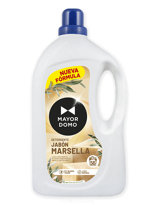 MAYORDOMO Жидкое моющее средство для стирки белья МАРСЕЛЬСКОЕ МЫЛО, 3л