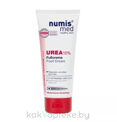 Numis med Крем для ног с 10 % мочевиной для очень сухой кожи, 100 мл