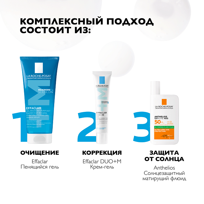 La Roche-Posay Effaclar Гель очищающий пенящийся для жирной чувствительной кожи 200 мл