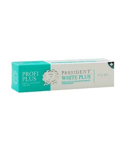 PRESIDENT PROFI PLUS Зубная паста White Plus (200 RDA), 30 мл