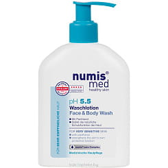 Numis med Гель очищающий для лица и тела pH 5,5 для чувствительной кожи с пантенолом, 200 мл