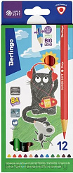 Berlingo Карандаши 12 цв. SuperSoft. Жил-был кот