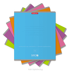 ErichKrause  Тетрадь ученическая 12л MC-7 ассорти, линейка 56291