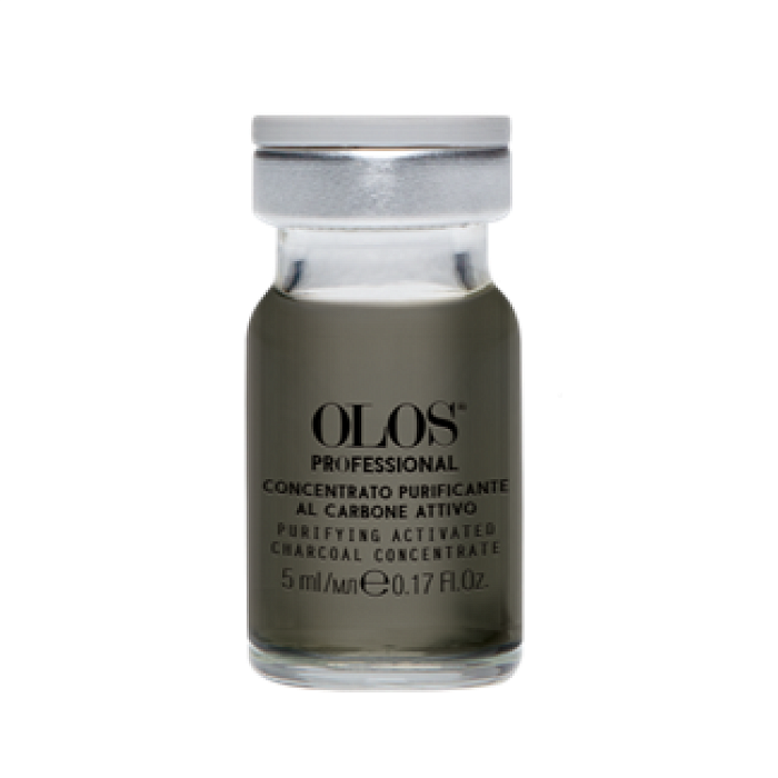 OLOS Очищающий концентрат с активным углем 6 шт по 5 мл