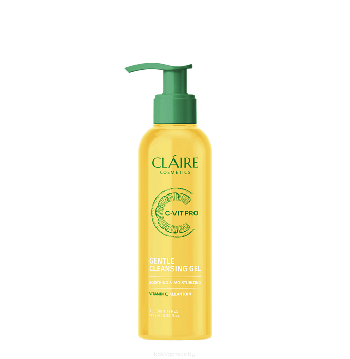 CLAIRE COSMETICS C-VIT PRO Мягкий очищающий гель для умывания, 195 мл