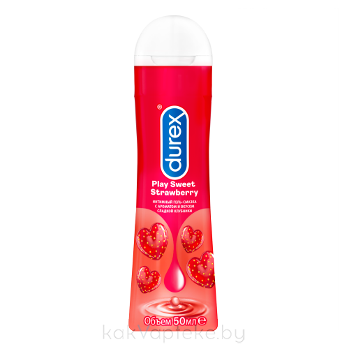 DUREX Play Sweet Strawberry Интимный гель-смазка с ароматом и вкусом сладкой клубники 50 мл