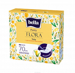 Bella Panty FLORA Tulip Прокладки женские гигиенические ежедневные с ароматом тюльпана 70 шт