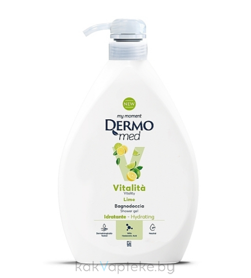 DЕRMOMED Гель для душа с лаймом "VITALITY" / SHOWER GEL VITALITY LIME, 1000 мл