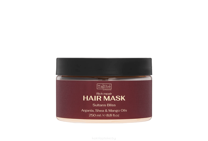 Tashe Professional Маска интенсивно восстанавливающая  для волос Sultans Bliss, 250 мл