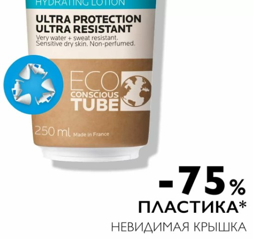 La Roche-Posay Anthelios Молочко солнцезащитное увлажняющее для лица и тела SPF50+/PPD30, 250 мл