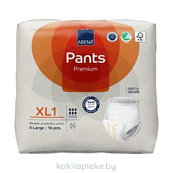 Abena Pants Premium Подгузники-трусики для взрослых XL1, 16 шт