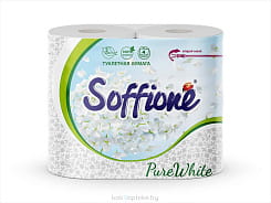 Soffione Бумага туалетная  Pure White 2сл 4шт, белая