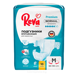 Reva Care Подгузники  для взрослых Normal M, 10 шт
