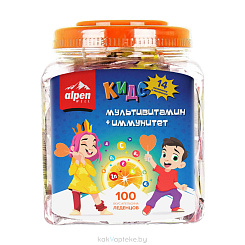 Alpen Well Леденцы Мультивитамин + Иммунитет, БАД на палочках №100