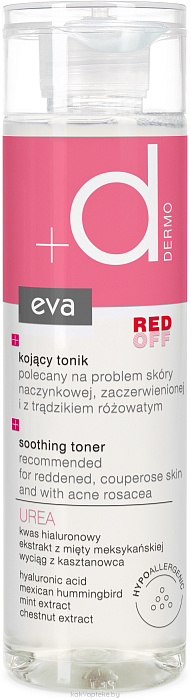 EVA DERMA Red OFF Успокаивающий тоник 200 мл