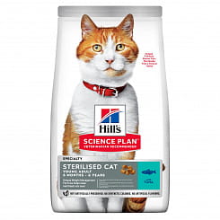Hill's  SP сухой корм для стерилизованных кошек <7 лет (тунец), 3кг 604129