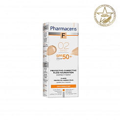 Pharmaceris F Защитный тональный флюид SPF50+ (тон: 02 песочный), 30 мл