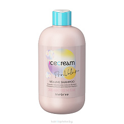 Inebrya ICECREAM PRO-VOLUME Шампунь для объема тонких и ослабленных волос VOLUME SHAMPOO, 300 мл