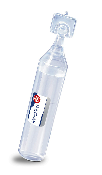 Раствор физиологический cтерильный RinoFlux для ингаляций и очистки носа, во флаконах 10,0 мл №10