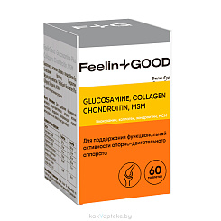 БАД ФилинГуд Глюкозамин, Коллаген, Хондроитин, Метилсульфонилметан, таблетки №60