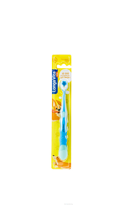 Longa Vita kids детская зубная щетка, для детей от 5ти лет, арт. F-03