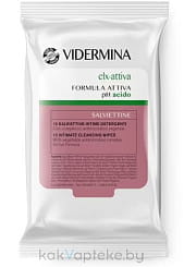 Vidermina clx-attiva Салфетки для интимной гигиены 15 шт