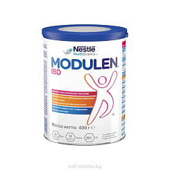 Модулен АйБиДи Продукт детского диетического лечебного питания, продукт энтерального питания, сухая быстрорастворимая полноценная сбалансированная смесь, 400г