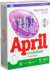 April Evolution автомат Provence Средство моющее синтетическое порошкообразное универсальное, 400 гр