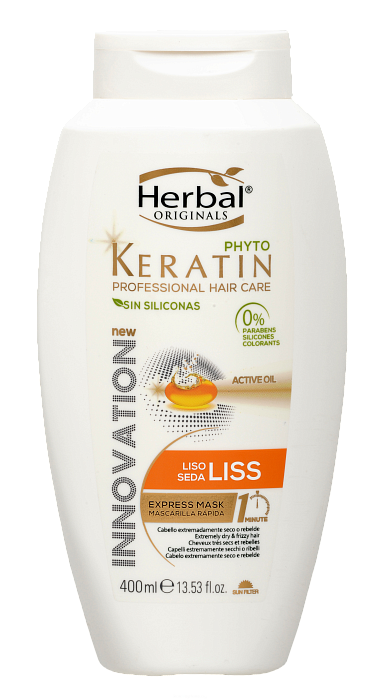 Herbal Originals Phyto Keratin Экспресс-маска для гладких и шелковистых волос 400 мл