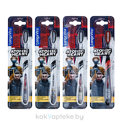 Longa Vita зубная щетка для взрослых (ATOMIC HEARTсредней жесткости), арт F-07 1 шт