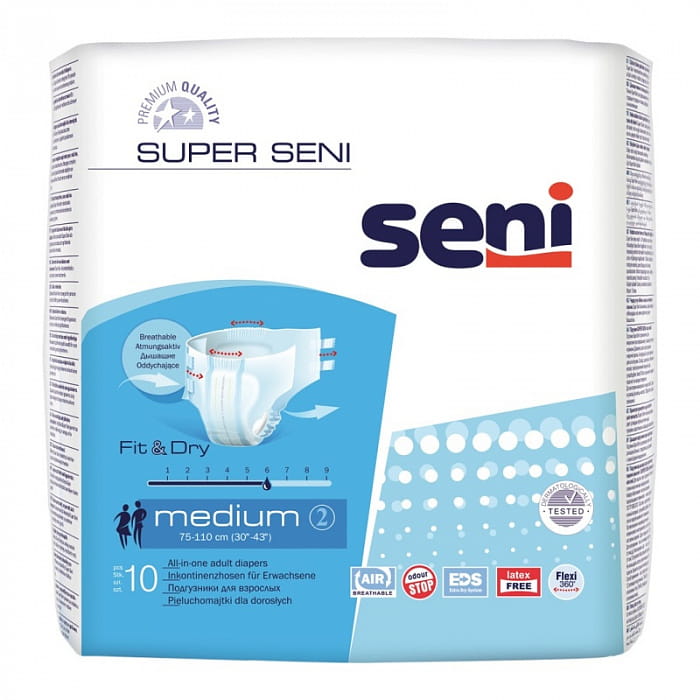 Super Seni (medium) Подгузники для взрослых 10 шт
